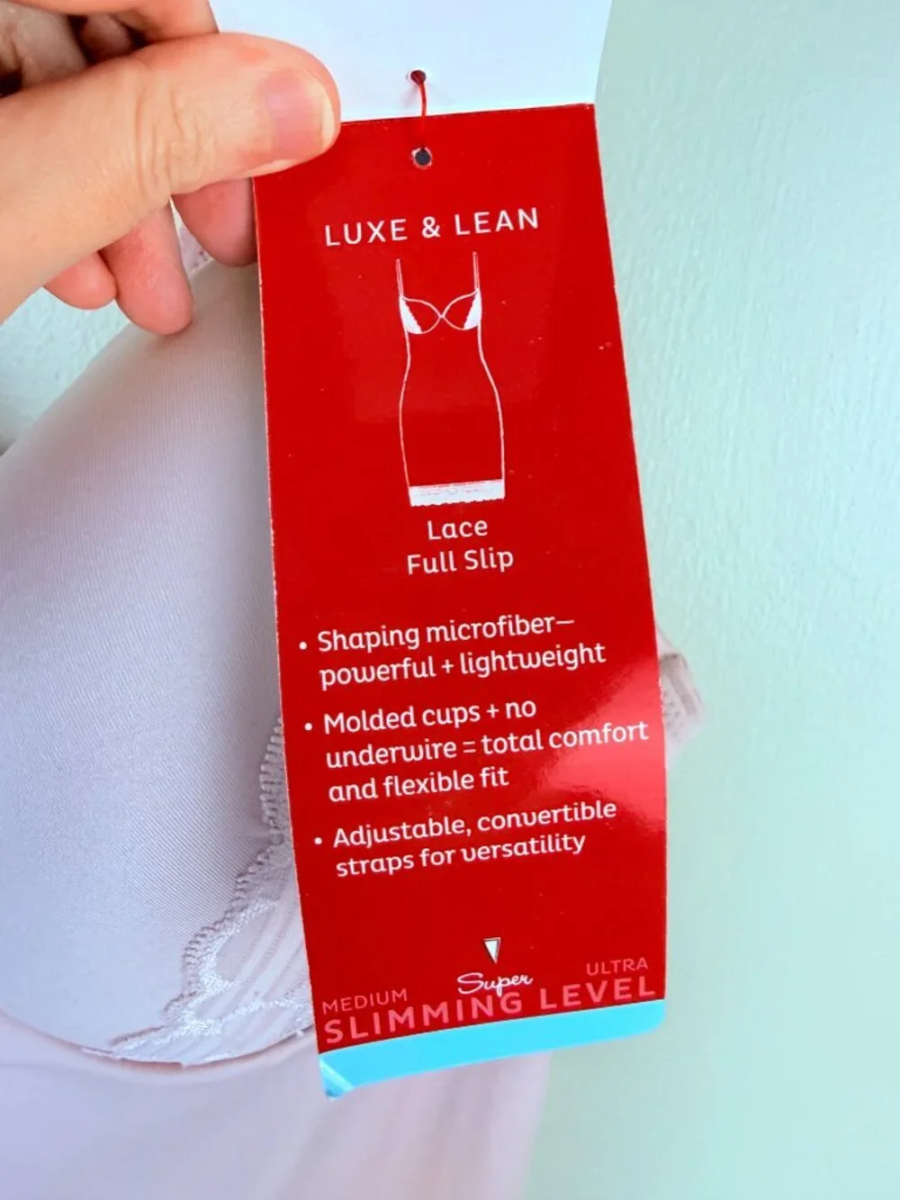 NWT SPANX Assets Red Hot Label by Spanx Luxe & Lean Lace Full Slip Size 1X